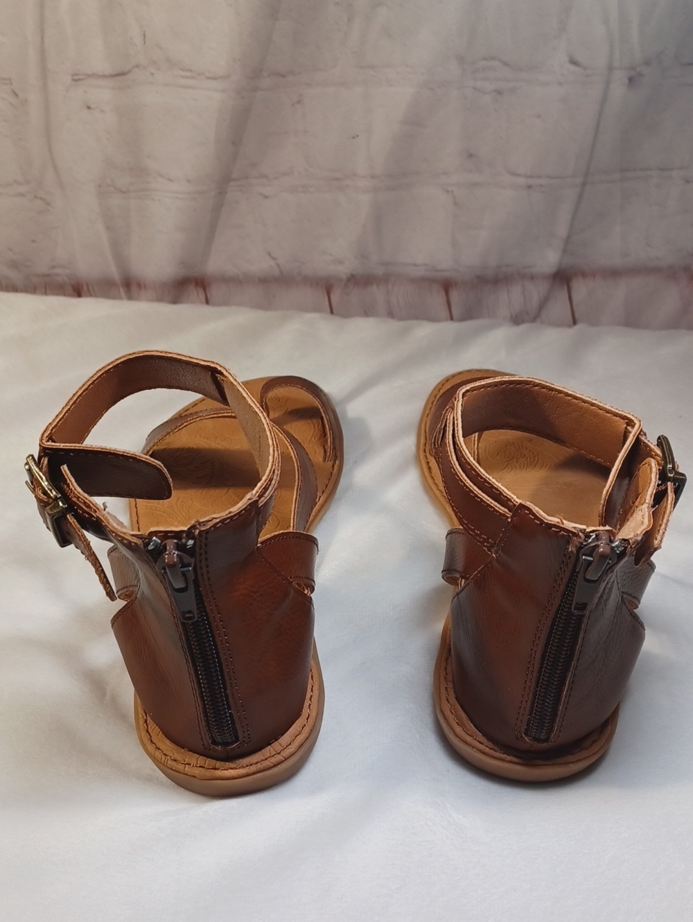 b.o.c brown gladiator toe loop comfort sandals ankle strap boho festival women 6 - Picture 6 of 13